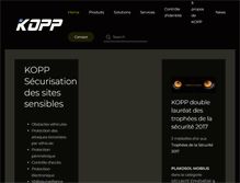 Tablet Screenshot of kopp-france.com